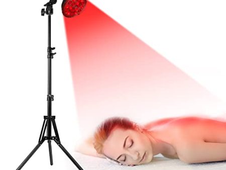 wolezek Red Light Therapy Lamp with Stand, 18 LEDs 660nm Red and 850nm Near Infrared Combo Bulb Red Light Therapy Device for Body and Face, Included 15 -61  Adjustable Tripod, Timer and Goggles Online Sale