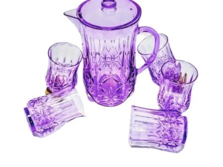 Acrylic Water Jug & Glass Set (6pcs Set) Online